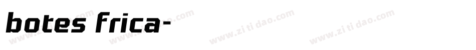 botes frica字体转换